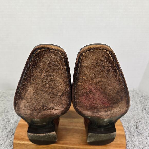 Mezlan Custom Brown Leather Wingtip Office Daily Oxford Dress Shoe Mens 11 M - Picture 10 of 16